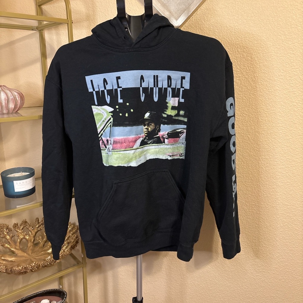 Ice Cube It Was A Good Day Hoodie‎ Black Gildan Size M